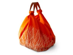 Baumwolltasche Furoshiki Tsuru, Orange, 100 Cm -Geschäft Für Heimgeschirr baumwolltasche furoshiki tsuru orange 100 cm 1
