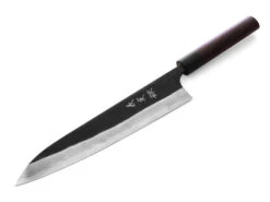 Damastmesser Gyuto 240 Kuroshiage Nami, 12 Lagen -Geschäft Für Heimgeschirr damastmesser gyuto 240 kuroshiage nami 12 lagen 1