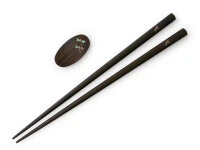 Essstäbchen Set mit Ablage Tonbo, Ebenholz Essstäbchen Set Mit Ablage Tonbo, Ebenholz -Geschäft Für Heimgeschirr essstaebchen set mit ablage tonbo ebenholz3