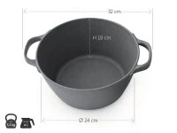 Gusseisen Topf OIGEN, 2 Grössen Gusseisen Topf OIGEN, 2 Grössen -Geschäft Für Heimgeschirr gusseisen topf oigen 2 groessen15