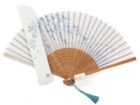 Handfächer Kiyomi, Blau