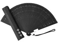 Handfächer Kuroi Taki, Schwarz