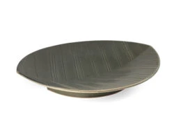 HAZARA Leaf Banryoku, Servierplatte L, Grün -Geschäft Für Heimgeschirr hazara leaf banryoku servierplatte gruen 1