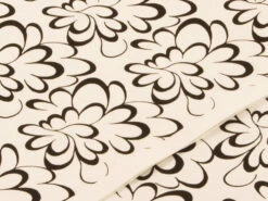 Japanpapier Chiyogami, Blütenkalligrafie Schwarz/weiß -Geschäft Für Heimgeschirr japanpapier chiyogami bluetenkalligrafie schwarz weiss 1