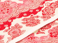 Japanpapier Chiyogami, Blütenwolken Rot/rosa -Geschäft Für Heimgeschirr japanpapier chiyogami bluetenwolken rot rosa 1