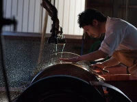 SPG2 Kuroshiage Tsuchime Nakiri 180mm, Wenge Handle SPG2 Kuroshiage Tsuchime Nakiri 180mm, Wenge Handle -Geschäft Für Heimgeschirr spg2 kuroshiage tsuchime nakiri 180mm wenge handle6