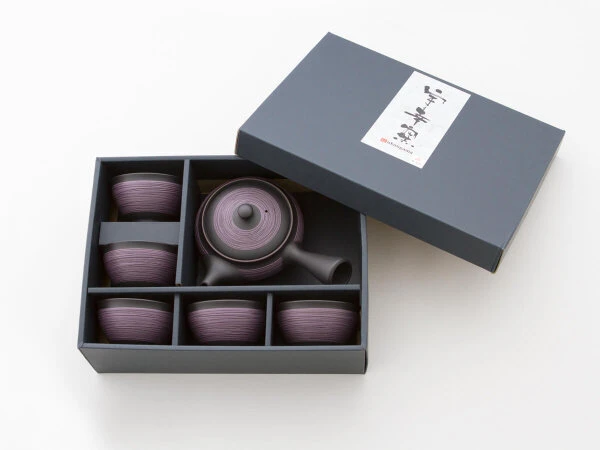 Teeservice Kurohira Murasakisujime, 6-teilig Teeservice Kurohira Murasakisujime, 6-teilig -Geschäft Für Heimgeschirr teeservice kurohira murasakisujime 6 telig 1