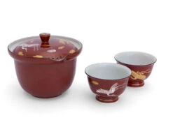 Teeservice Shiboridashi Akaji Kingin Tsuru -Geschäft Für Heimgeschirr teeservice shiboridashi akaji kingin tsuru 1