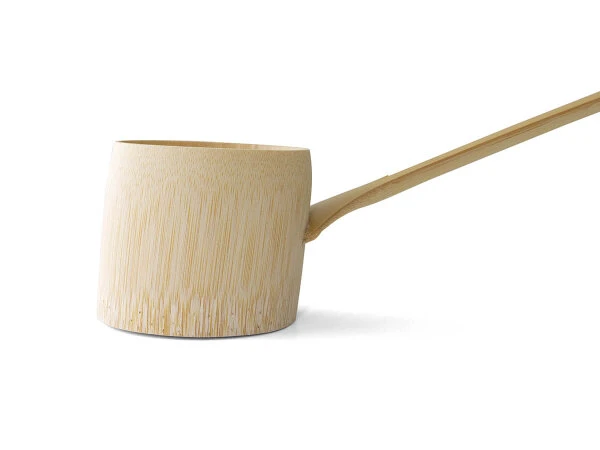 Wasserschöpfkelle, Hishaku Takayama, weißer Bambus Wasserschöpfkelle, Hishaku Takayama, Weißer Bambus -Geschäft Für Heimgeschirr wasserschoepfkell hishaku takayama weisser bambus 1